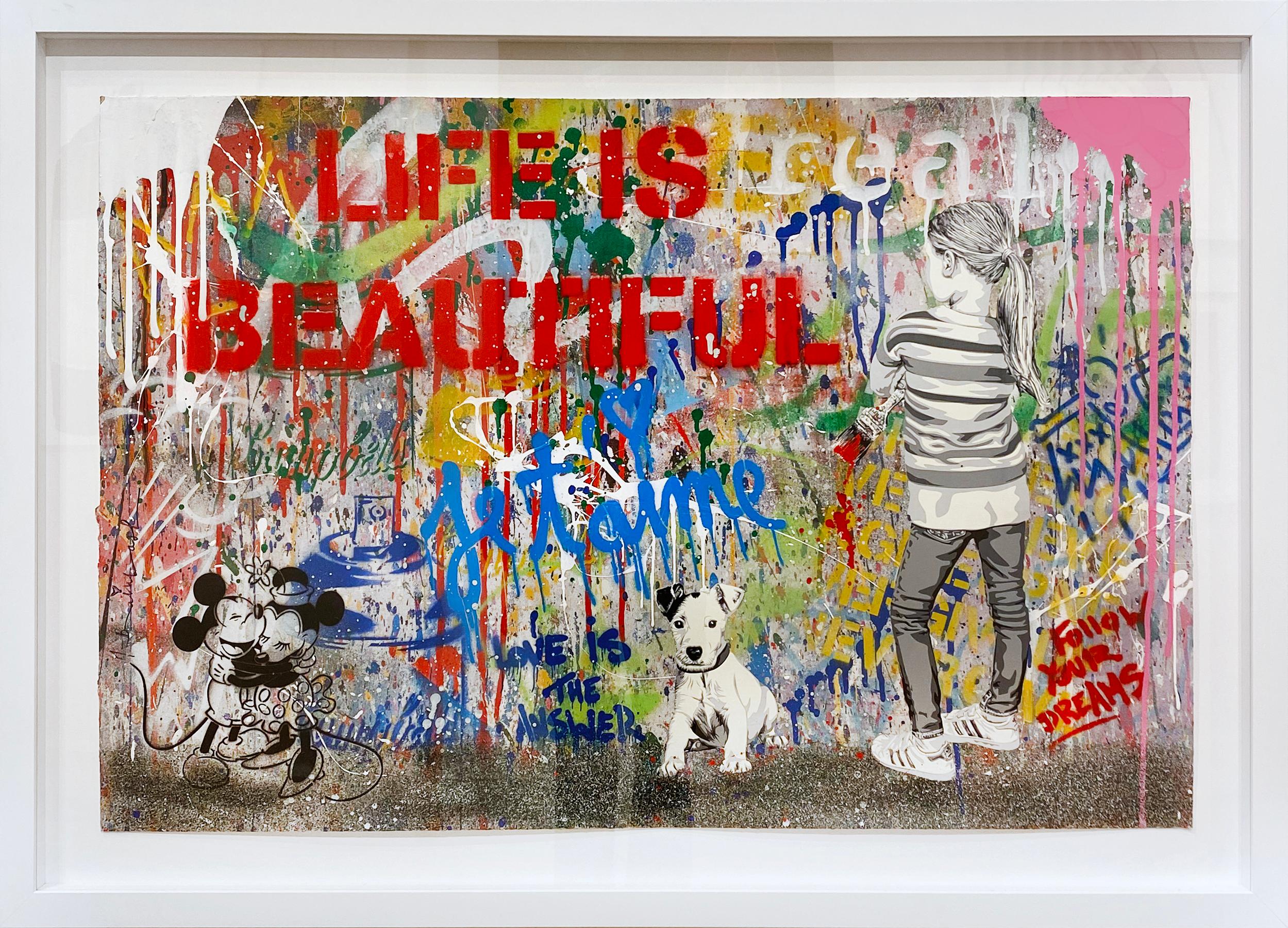 Express Yourself - Mixed Media Art by Mr. Brainwash