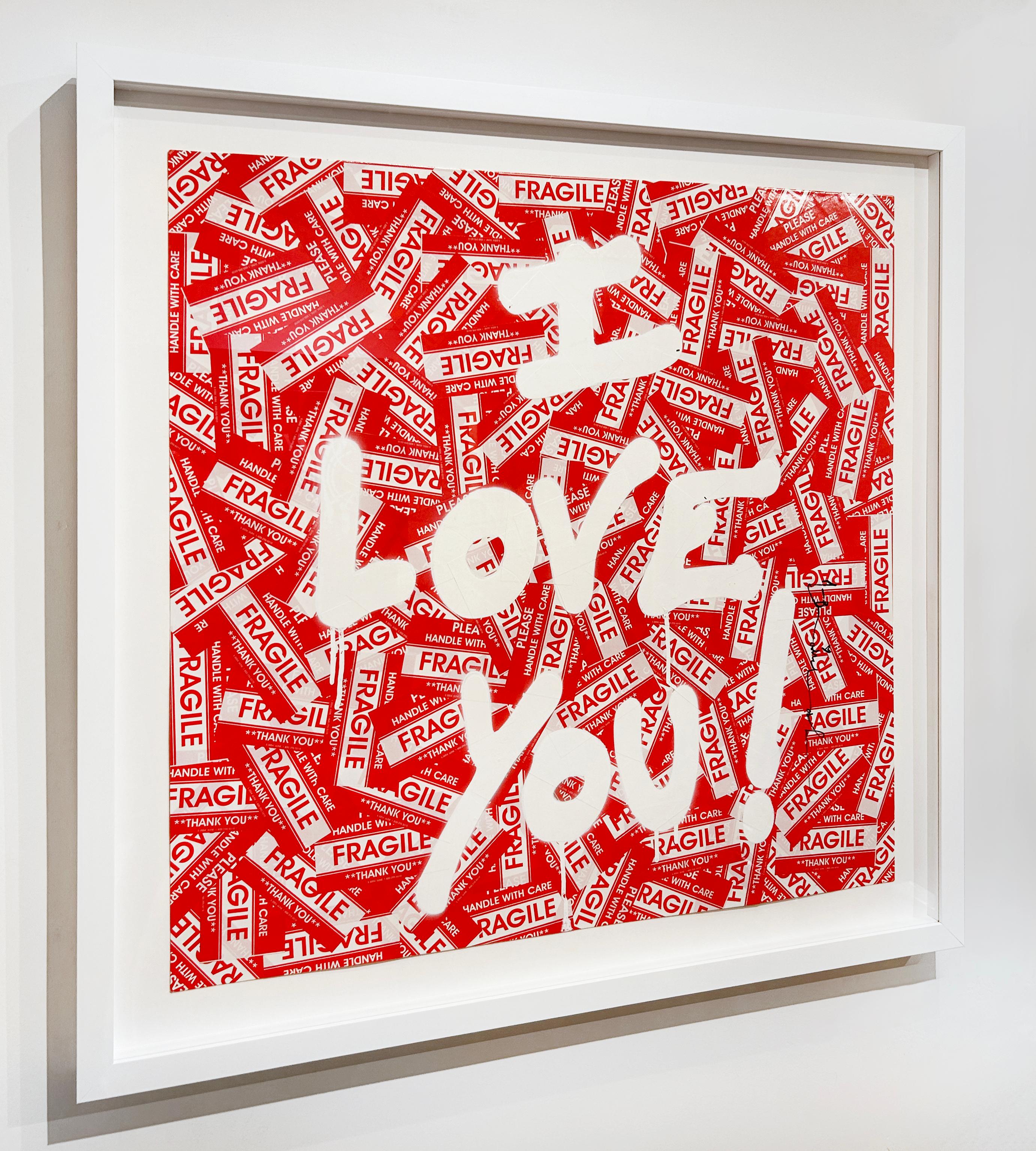 Artiste :  Lavage de cerveau, M.
Titre :  I Love You (Je t'aime)
Date :  2024
Moyen :  Sérigraphie et techniques mixtes sur papier
Sans cadre Dimensions :  30