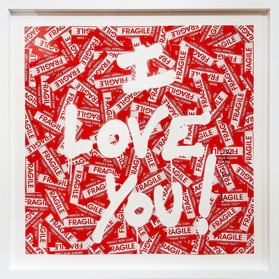 I Love You (Je t'aime) - Mixed Media Art de Mr. Brainwash