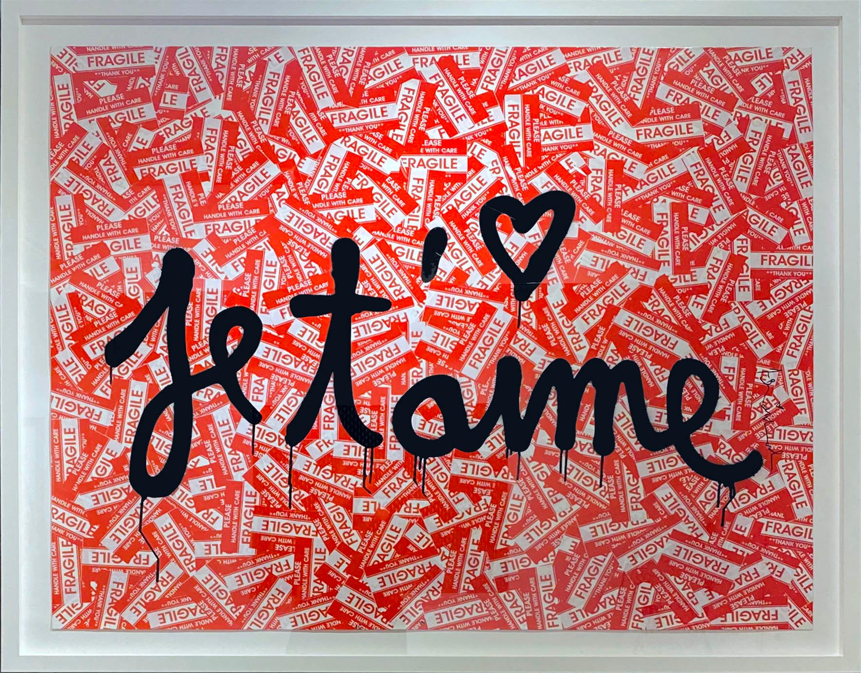 Je T'aime - Mixed Media Art by Mr. Brainwash