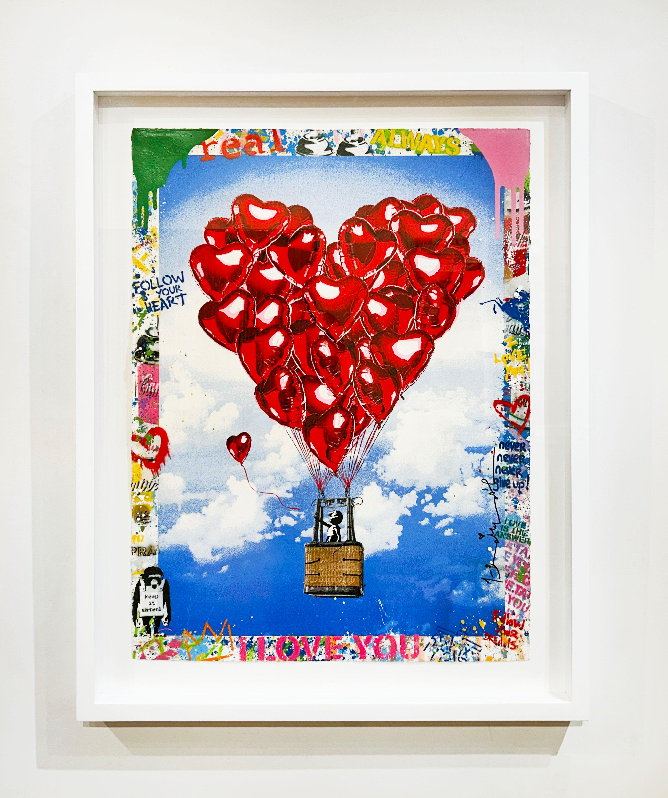Love Above All - Street Art Mixed Media Art by Mr. Brainwash