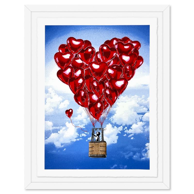 "Love Above All" Limited Edition Silk Screen - Mixed Media Art by Mr. Brainwash