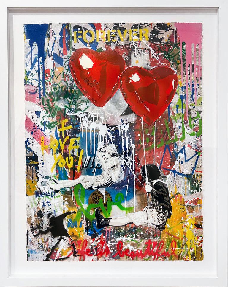 Love Is In The Air - Mixed Media Art by Mr. Brainwash