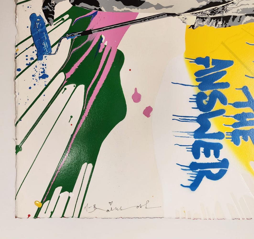 Love Is The Answer-Chaplin - Pop Art Mixed Media Art by Mr. Brainwash