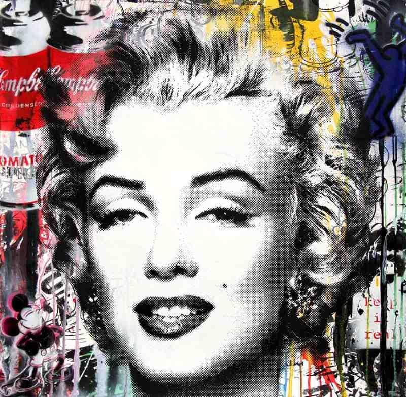 Marilyn Monroe - Mixed Media Art by Mr. Brainwash