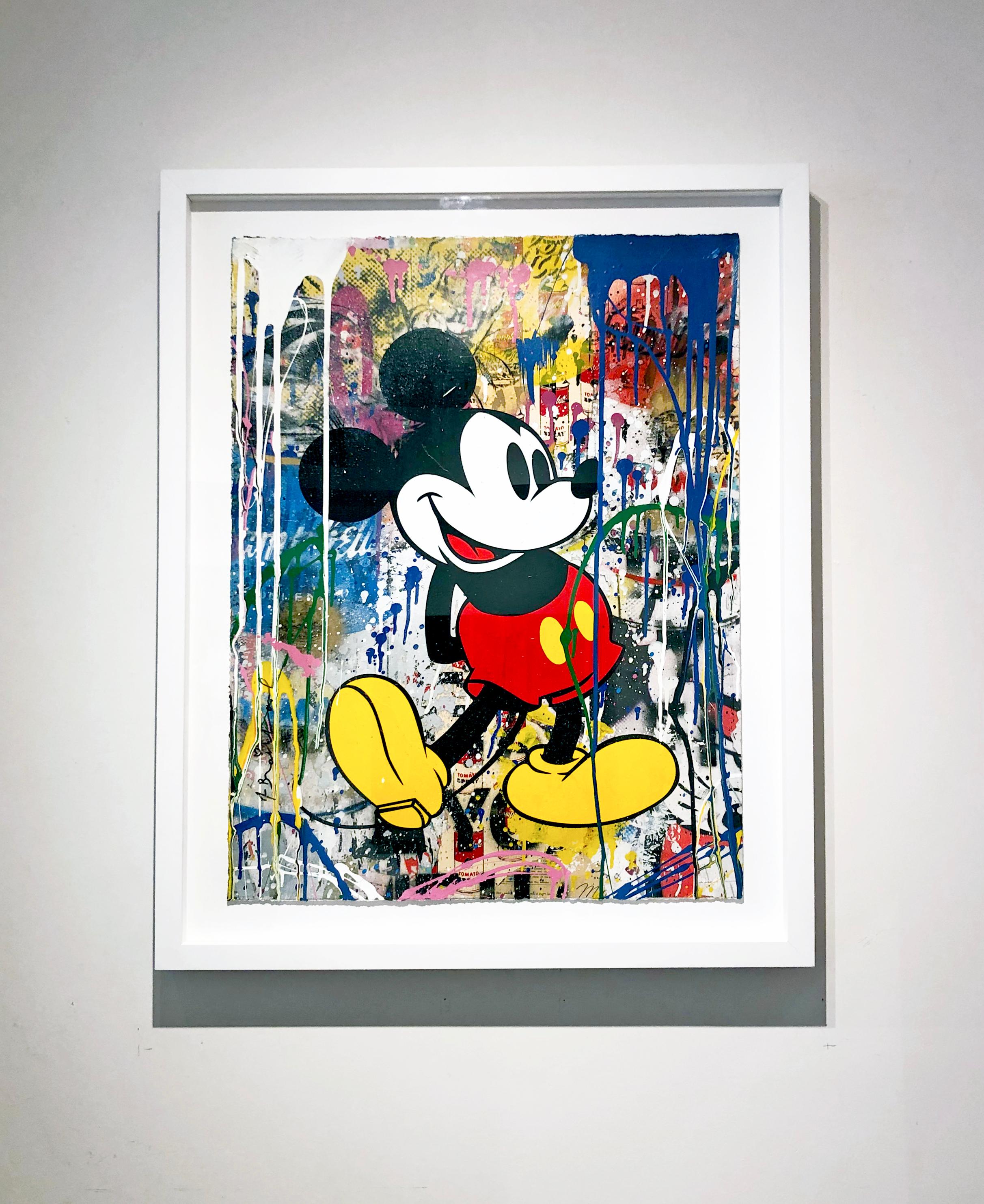 Mickey (Streetart), Mixed Media Art, von Mr. Brainwash