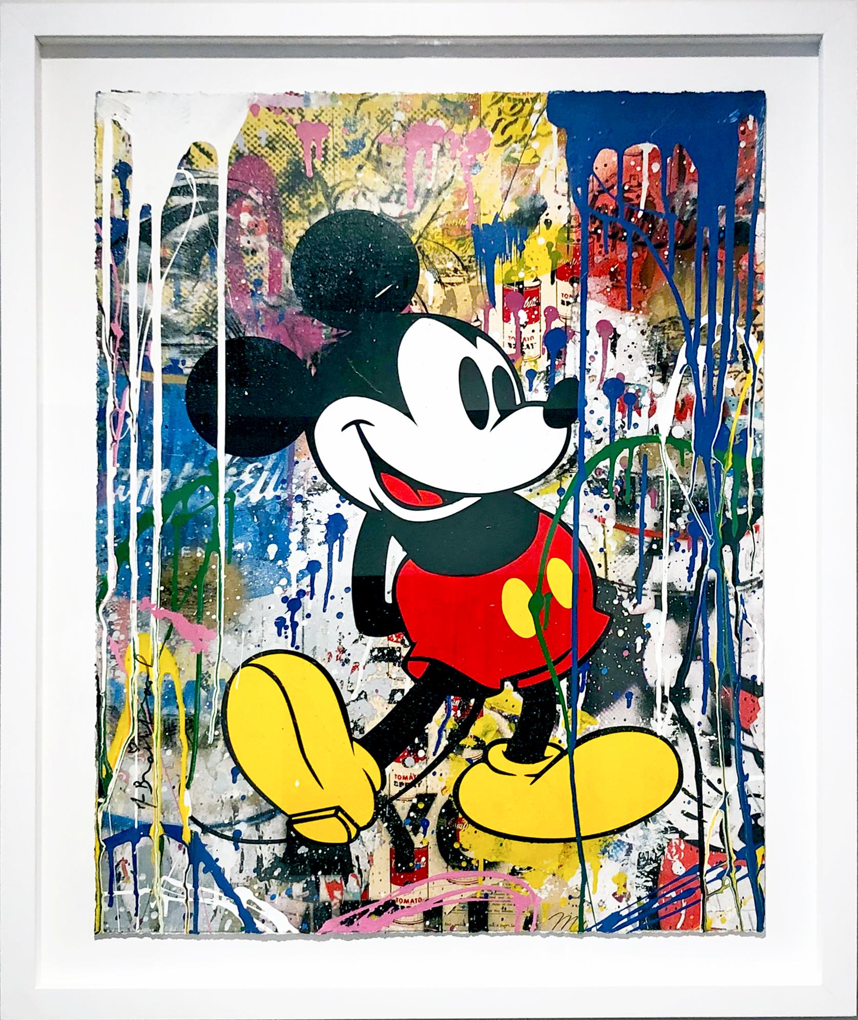 Mickey – Mixed Media Art von Mr. Brainwash