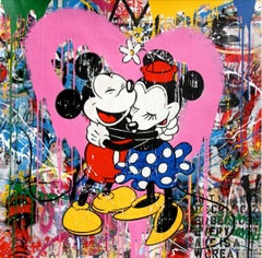Mickey & Minnie (pink heart)