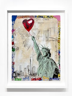 Mr. Brainwash "Heart and Soul" Unique Mixed Media on paper