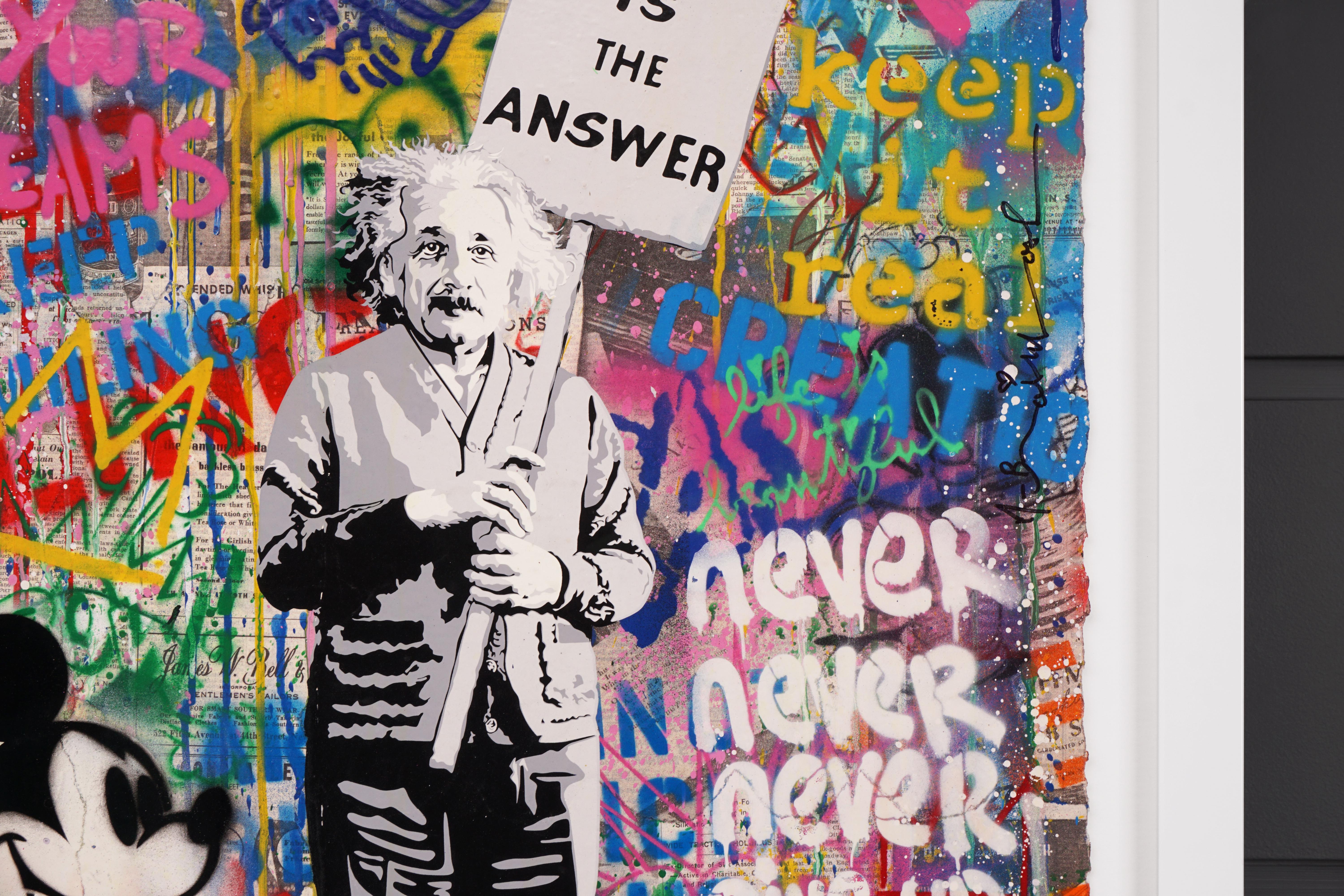 Mr. Brainwash, 'Love Is The Answer' (Unique Painting), 2020 2