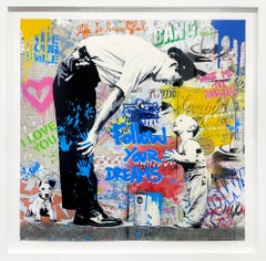 Mr. Brainwash "Non colpevole" Media mista unica su carta