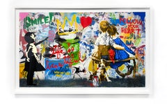 Mr. Brainwash "Pop Wall" Unique Mixed Media on paper