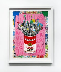 Mr. Brainwash "Tomato Pop" Einzigartige Mischtechnik auf Papier