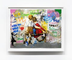 Mr. Brainwash "Work Well Together" Media mista unica su carta