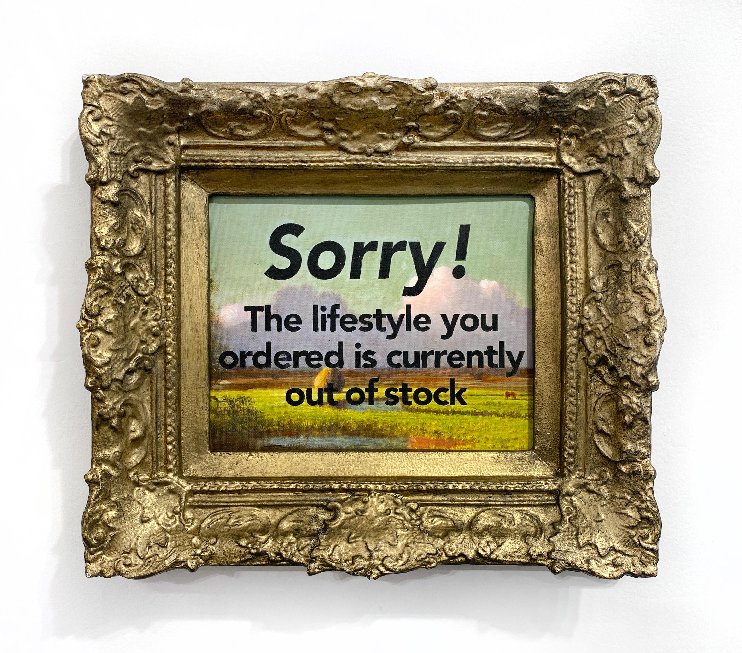 épuisé - Art urbain Painting par Mr. Brainwash