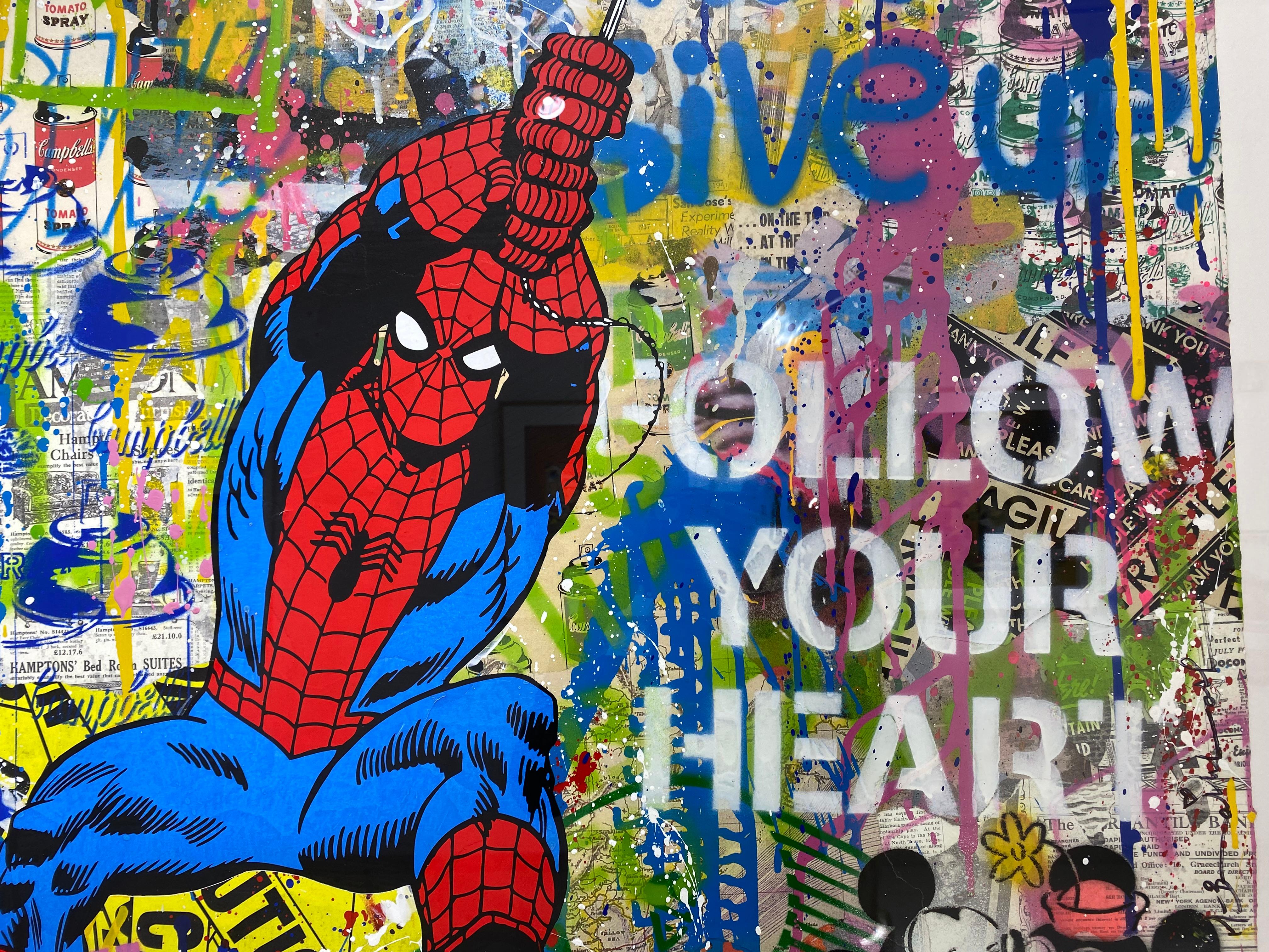 Spider-Man - Pop Art Mixed Media Art by Mr. Brainwash