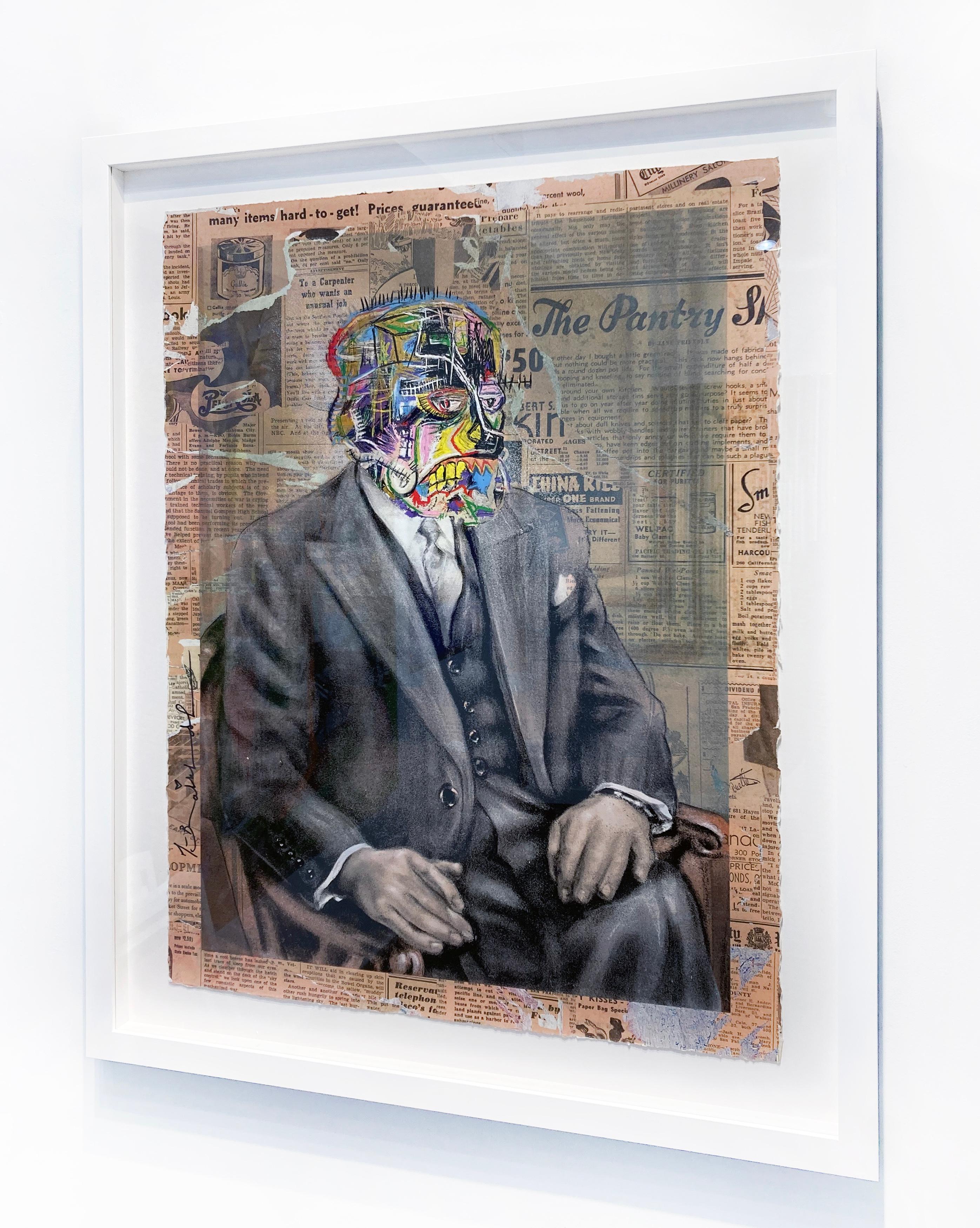 Artist:  Brainwash, Mr.
Title:  The Portrait
Date:  2021
Medium:  Silkscreen and Mixed Media on Paper
Unframed Dimensions:  30 