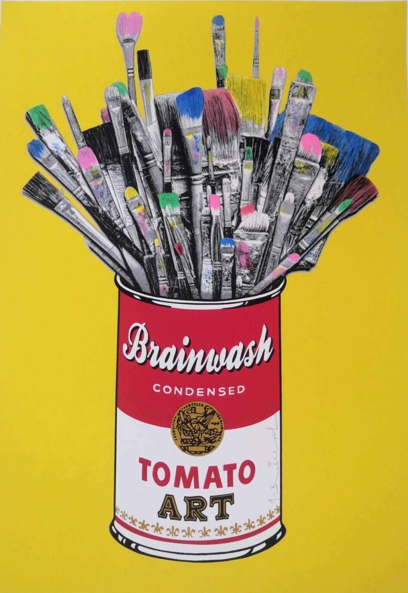 Tomato Pop - Yellow - Print by Mr. Brainwash