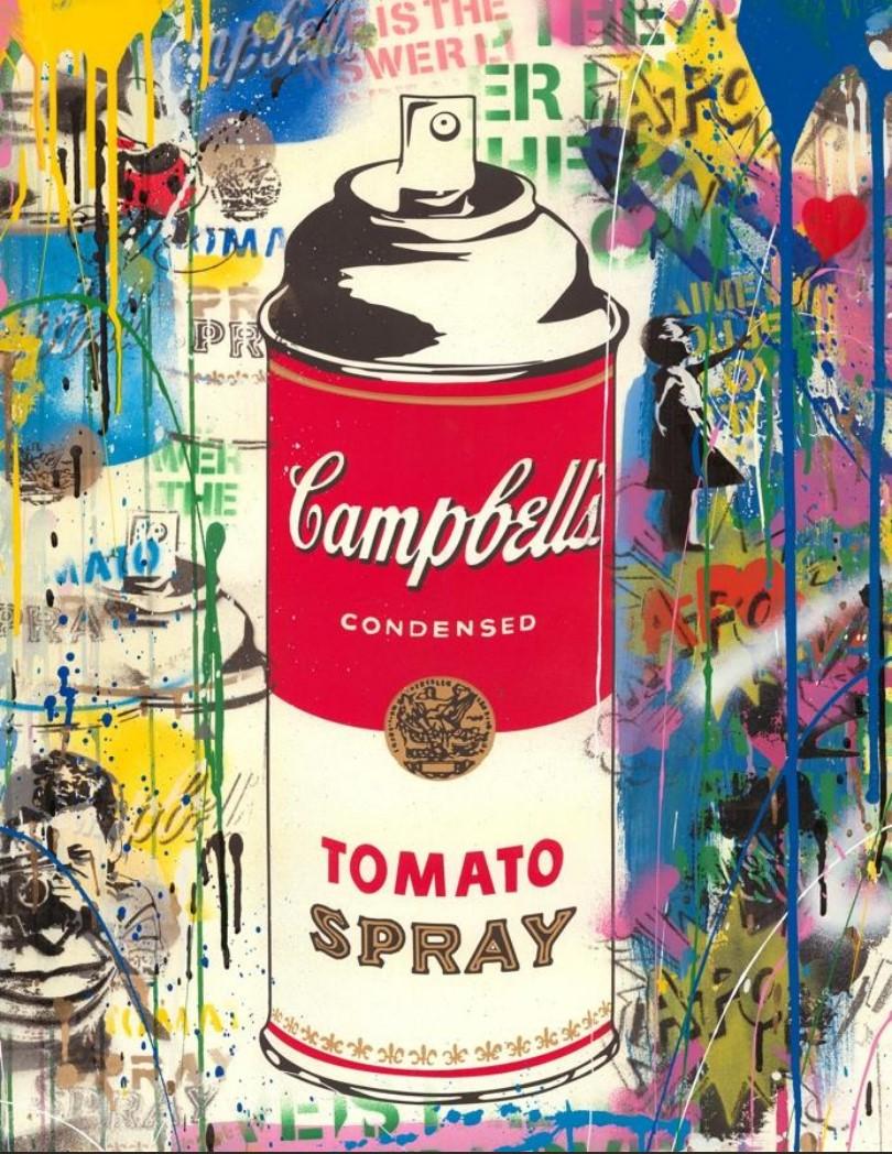 Tomato Spray (Campbell's Soup) - Mixed Media Art by Mr. Brainwash