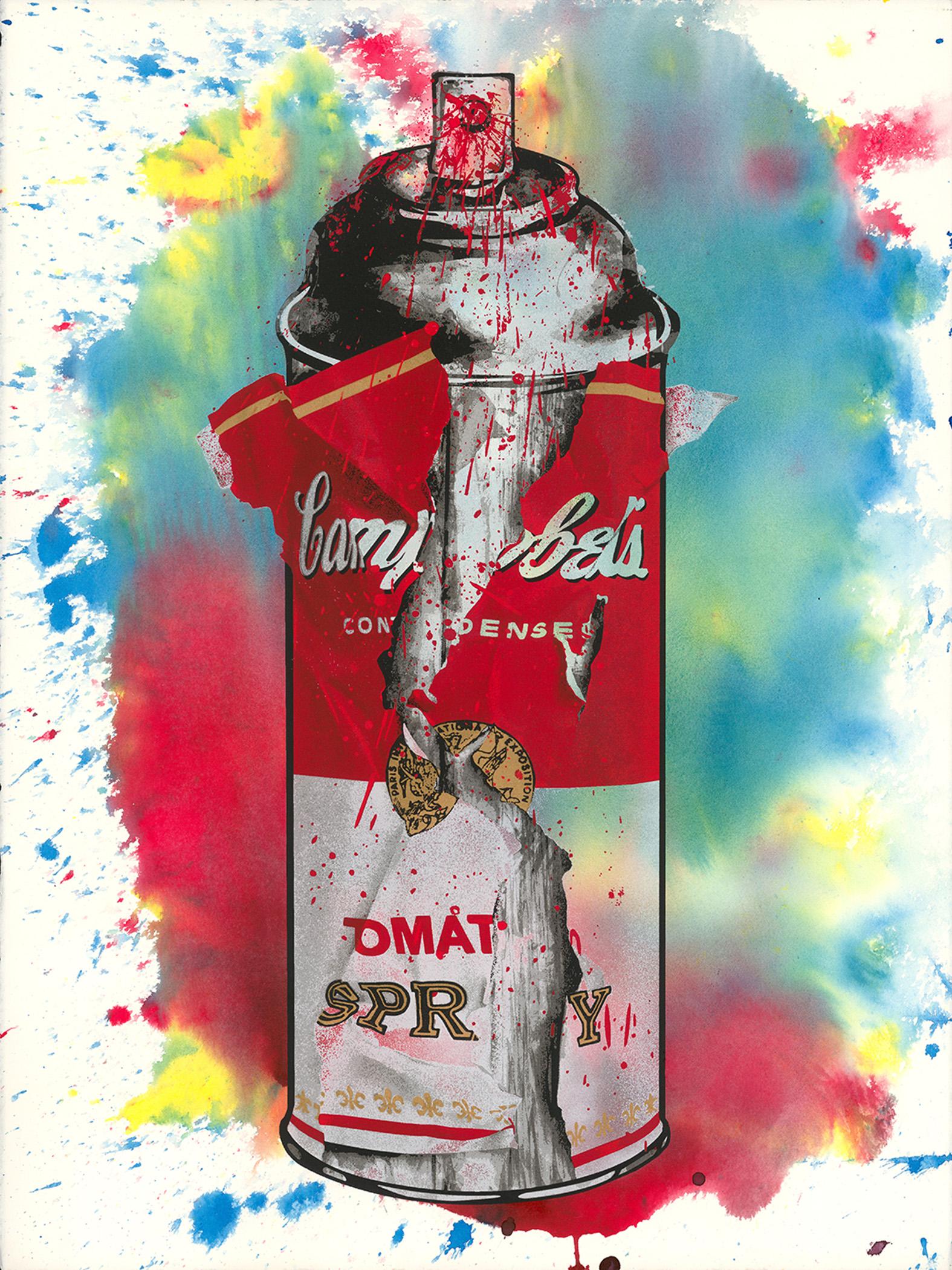 Torn Spray Can - Mixed Media Art by Mr. Brainwash