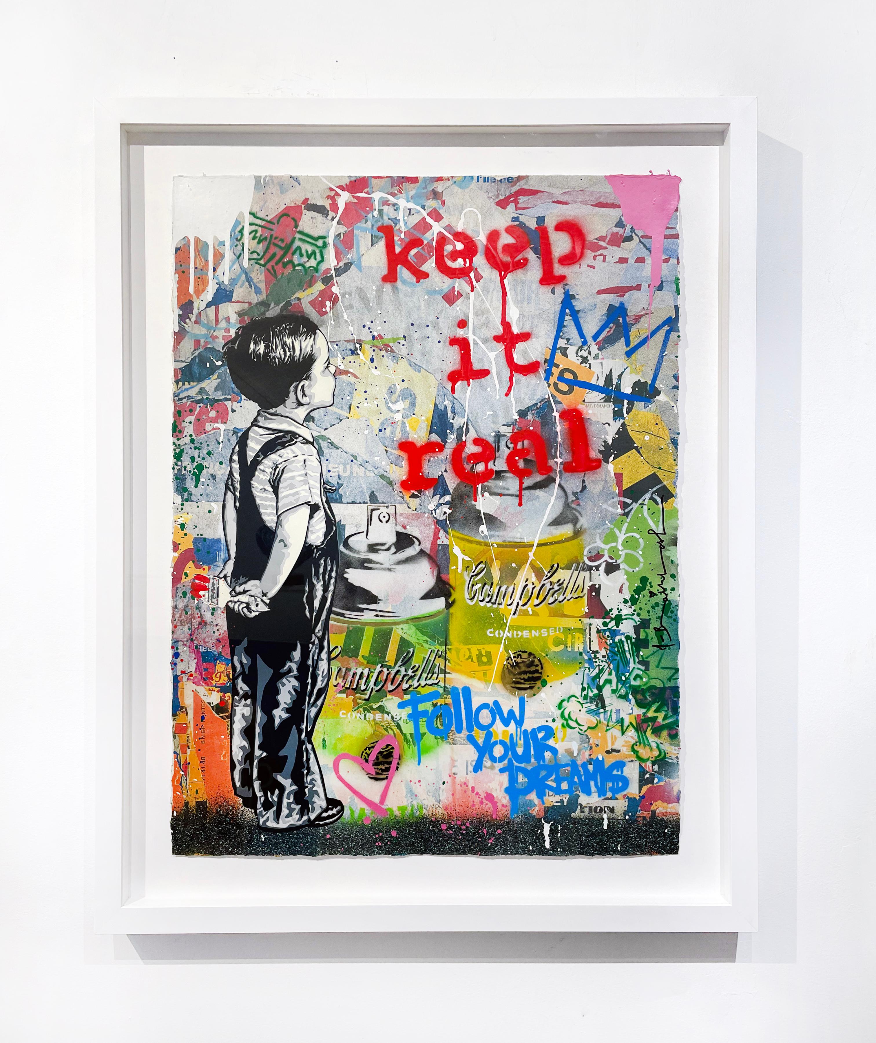 With All My Love - Street Art Mixed Media Art by Mr. Brainwash