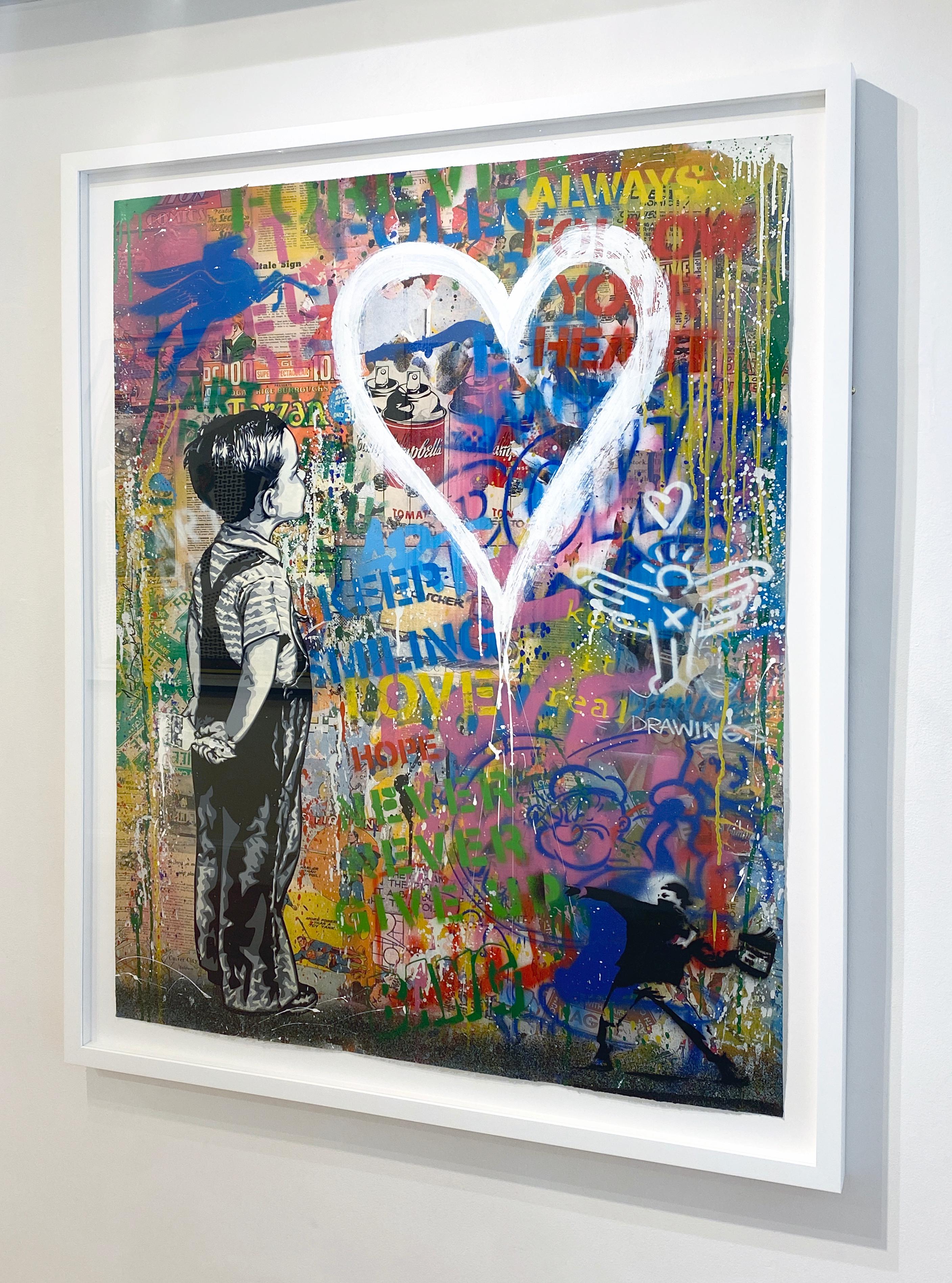 With All My Love - Street Art Mixed Media Art by Mr. Brainwash