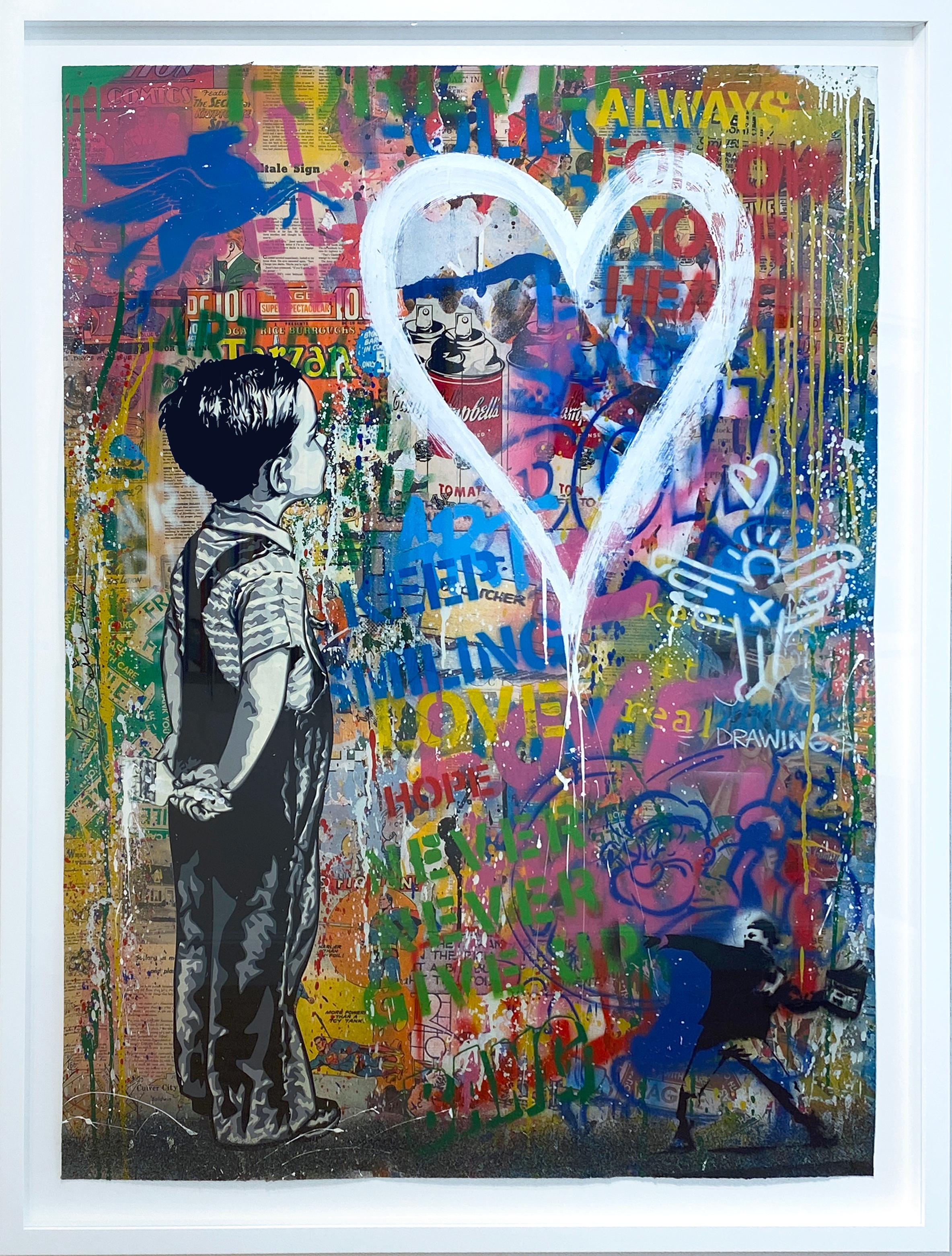 With All My Love - Mixed Media Art by Mr. Brainwash