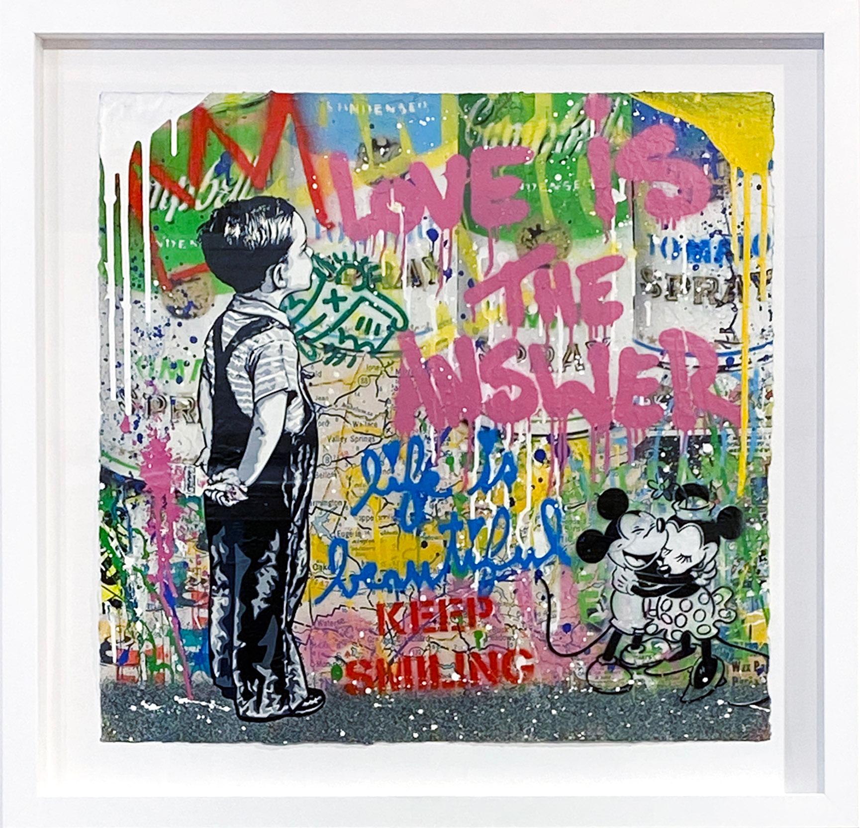 With All My Love - Mixed Media Art by Mr. Brainwash