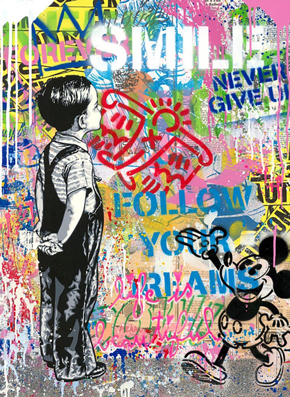With All My Love - Mixed Media Art by Mr. Brainwash