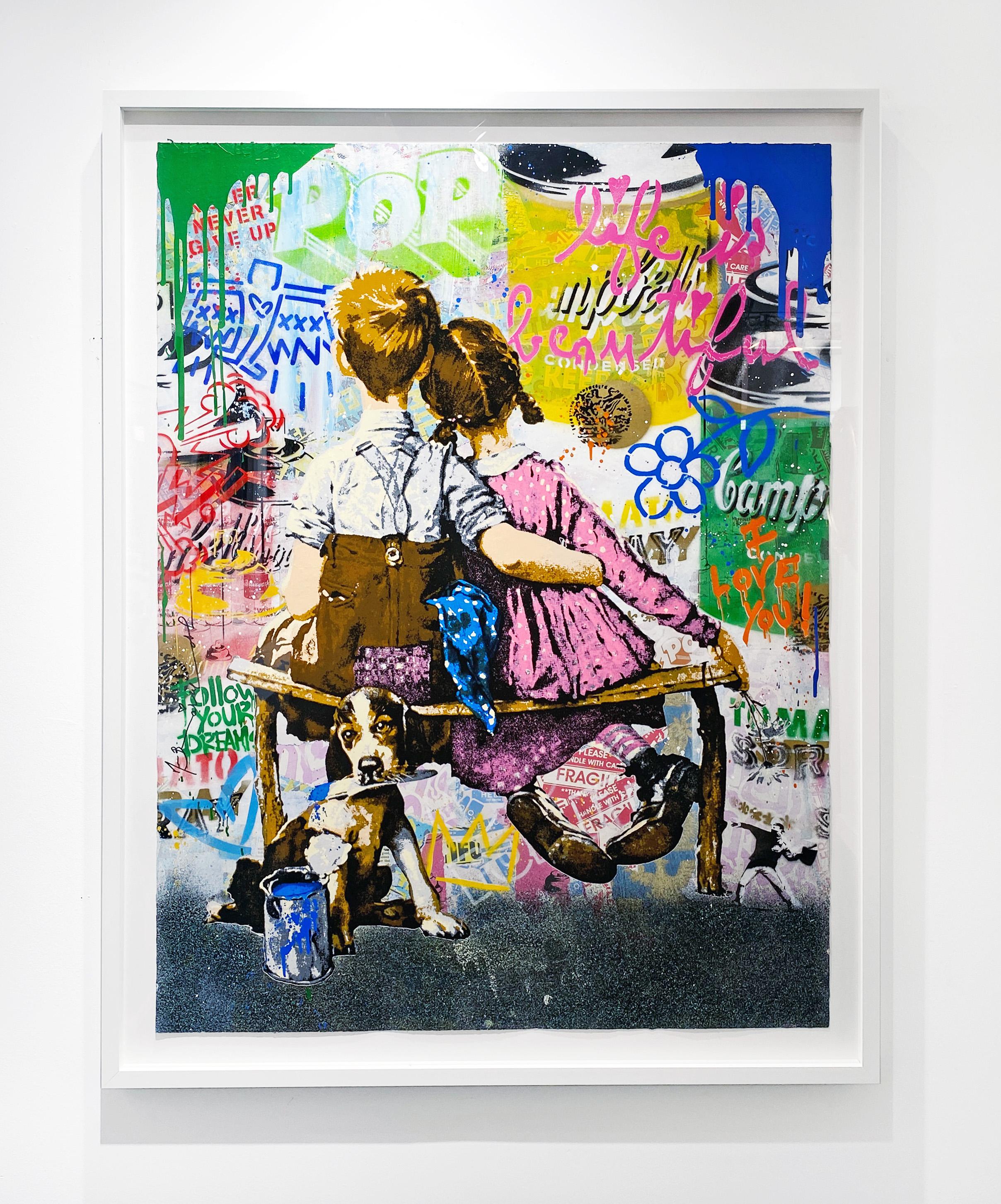 Work Well Together - Street Art Mixed Media Art by Mr. Brainwash