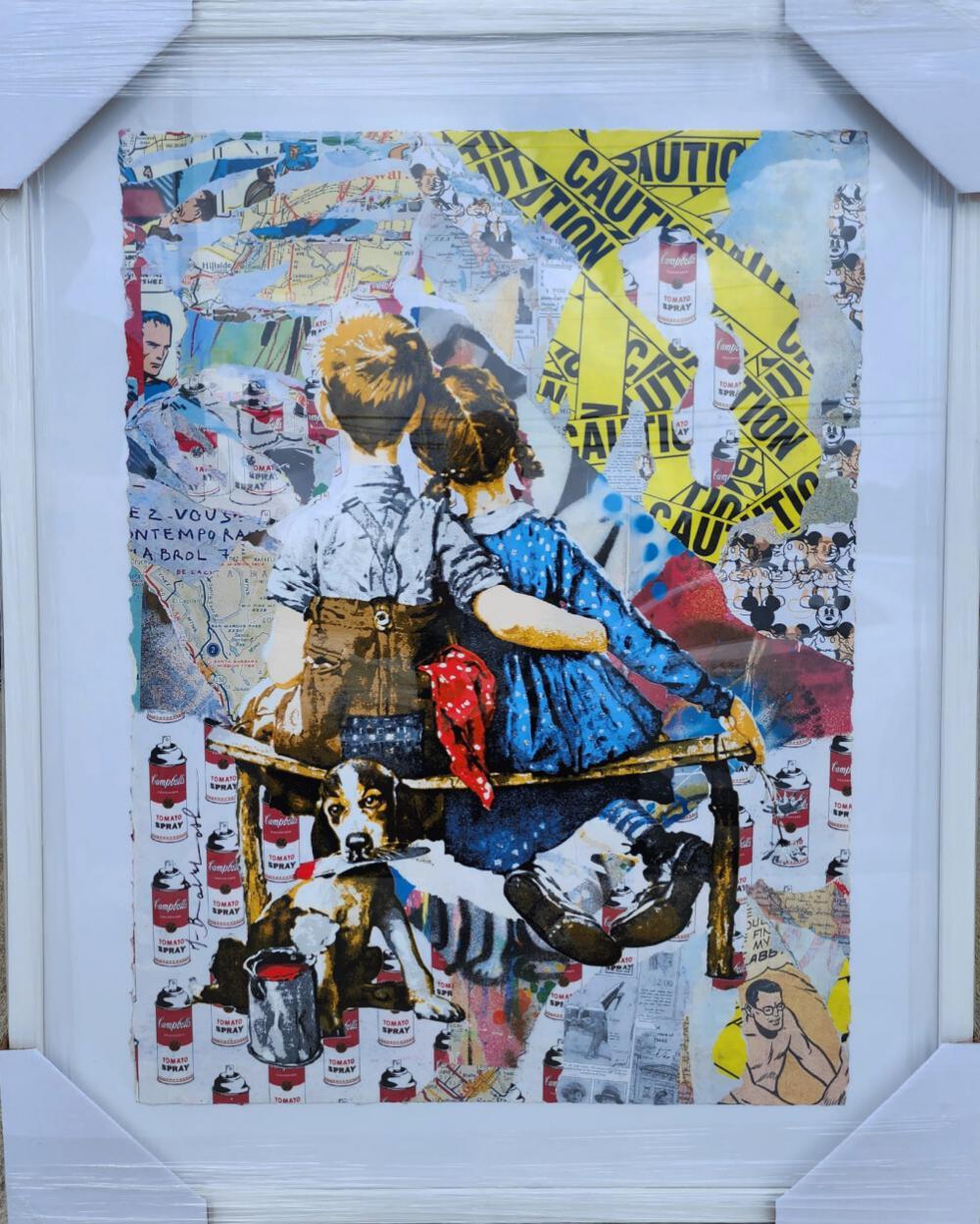 WORK WELL TOGETHER - Mixed Media Art by Mr. Brainwash