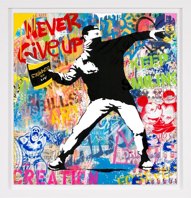 Mr. Brainwash - 'Banksy Thrower' Street Pop Art, Unique ...