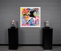 banksy Thrower' Einzigartige:: Street-Pop-Art-Malerei:: 2021