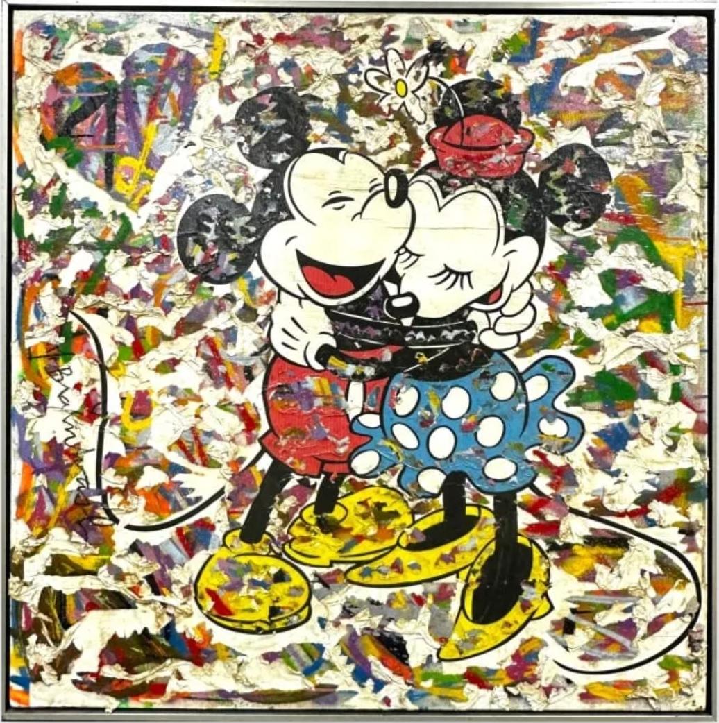 Mickey & Minnie - Painting by Mr. Brainwash