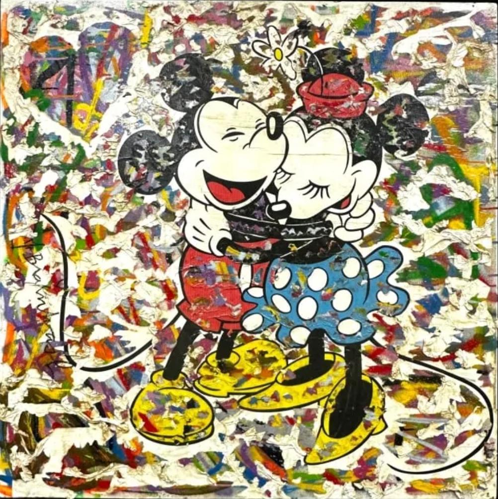 Mr. Brainwash Figurative Painting - Mickey & Minnie