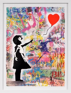 Mr. Brainwash:: Balloon Girl (peinture unique):: 2020