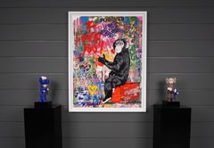 Mr. Brainwash, 'I Love You' Unique Painting, 2020