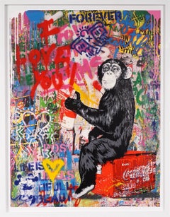 Mr. Brainwash, 'I Love You' Unique Painting, 2020