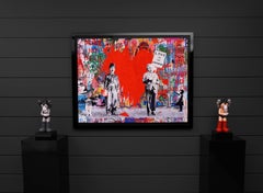 Mr. Brainwash, 'Juxtapose' Unique Painting, 2020