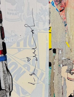 Livraison spéciale, Unique 1/1 Peinture mixte sur papier, 2022, encadrée, COA