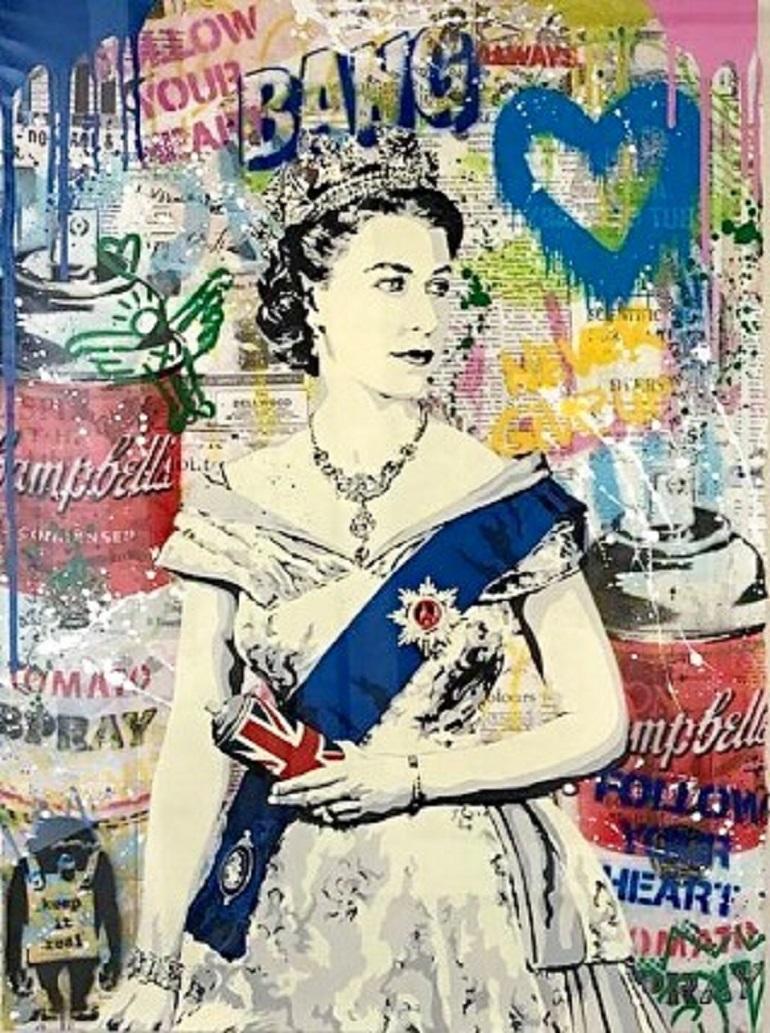 The Queen - Painting by Mr. Brainwash