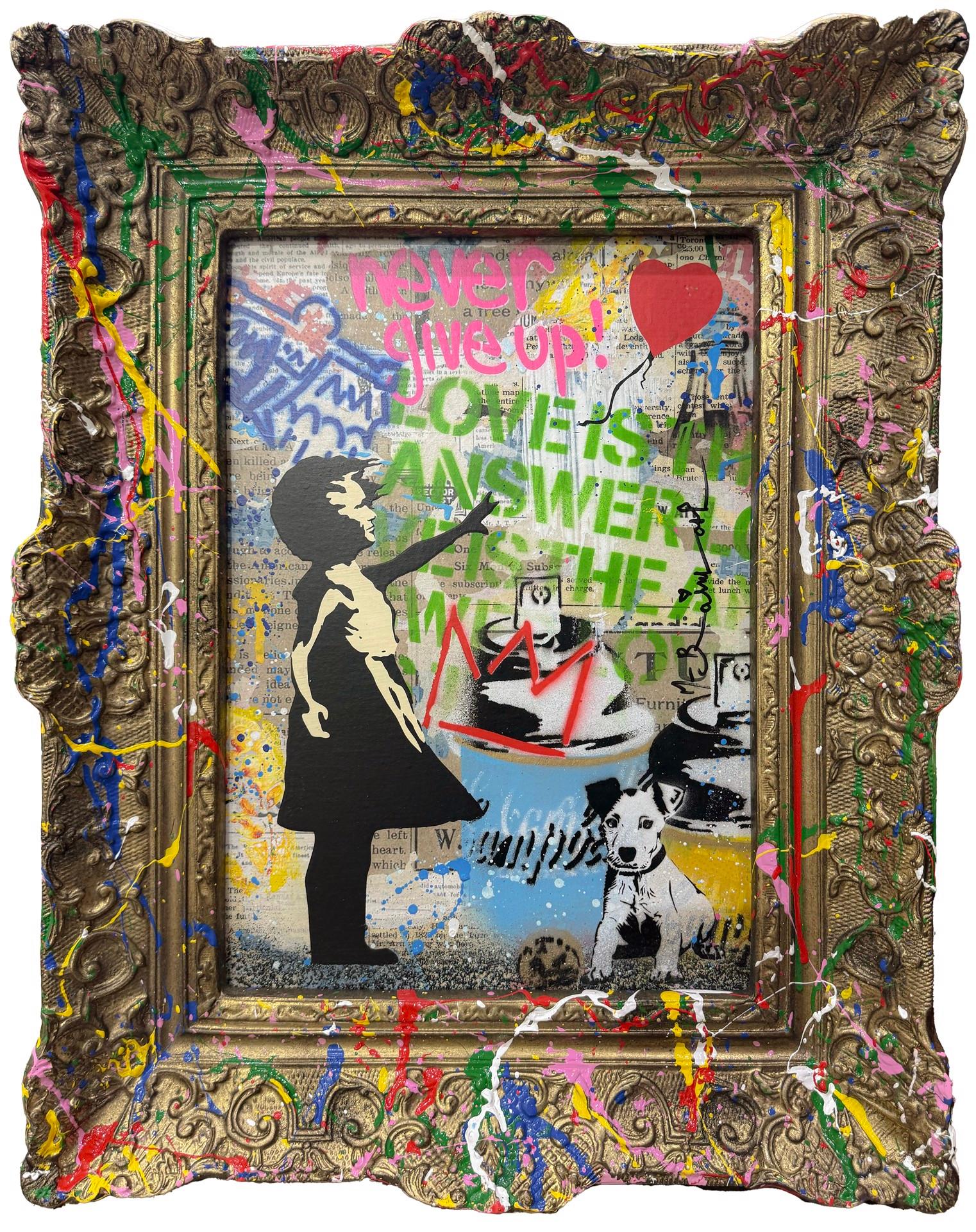 Fille aux ballons, 2025 - Print de Mr. Brainwash