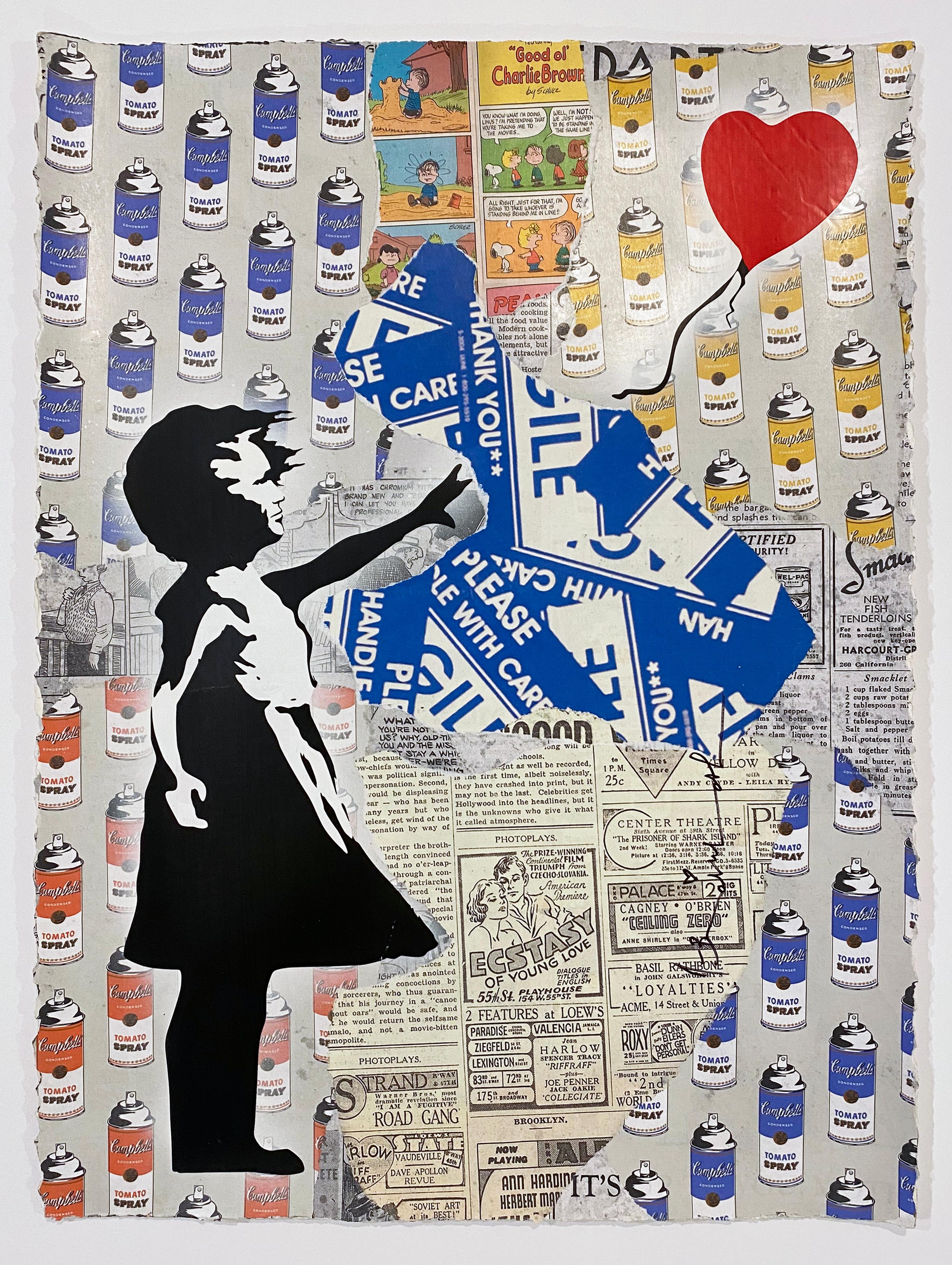 La fille aux ballons - Print de Mr. Brainwash