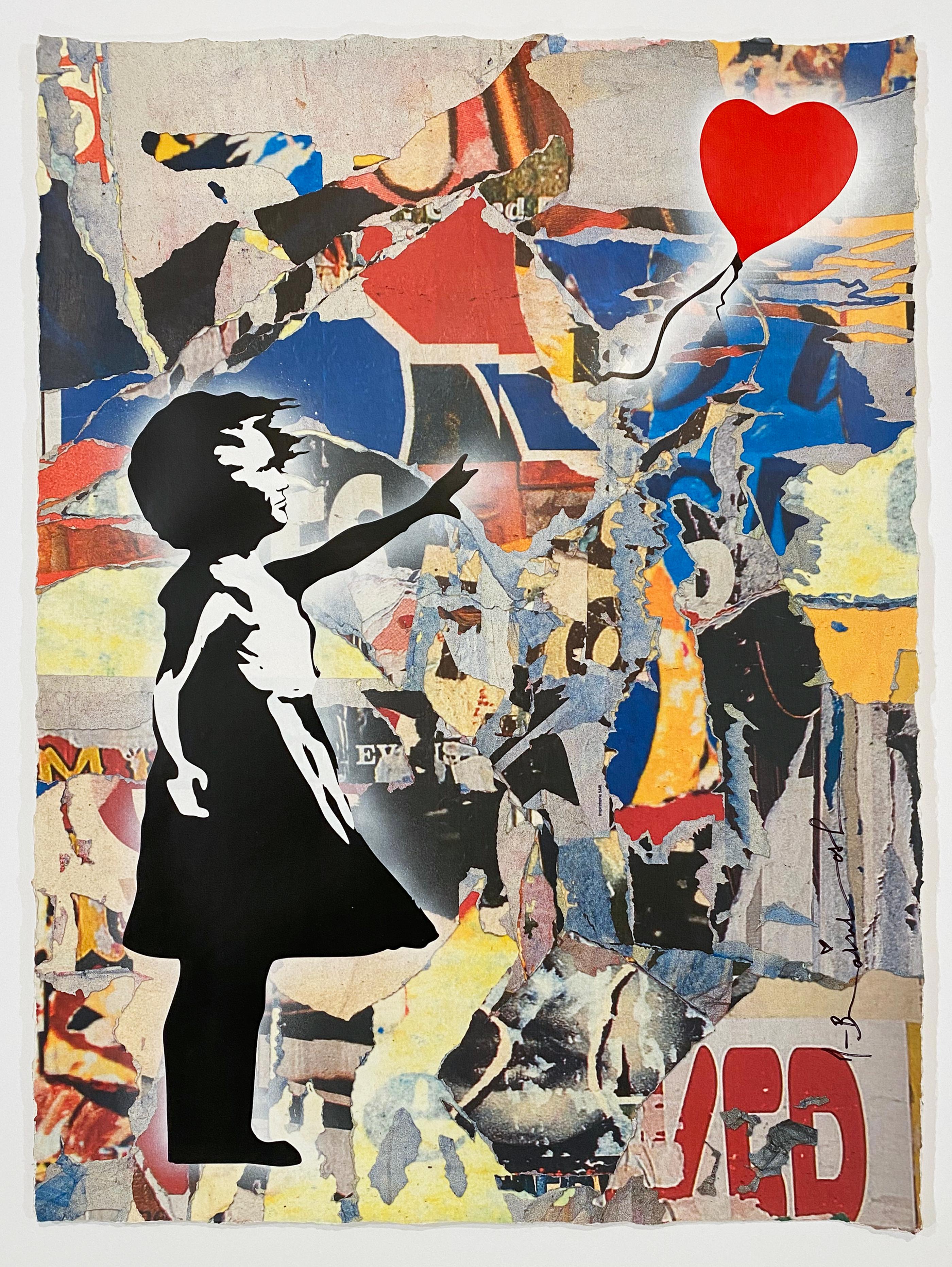 Balloon Girl - Contemporary Print by Mr. Brainwash