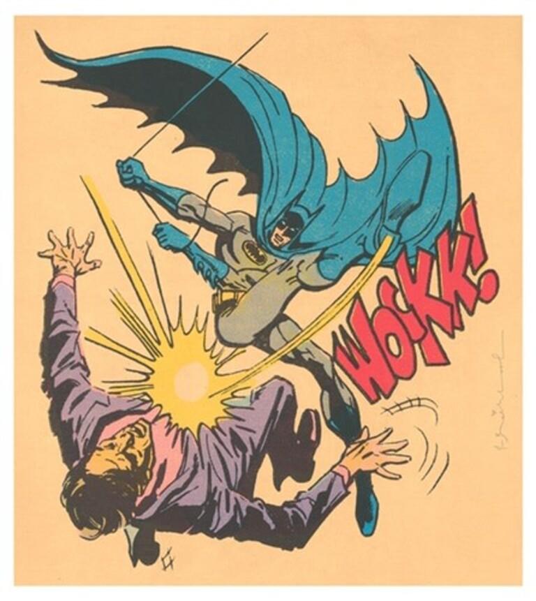 Mr. Brainwash Abstract Print - Bat-Wockk!