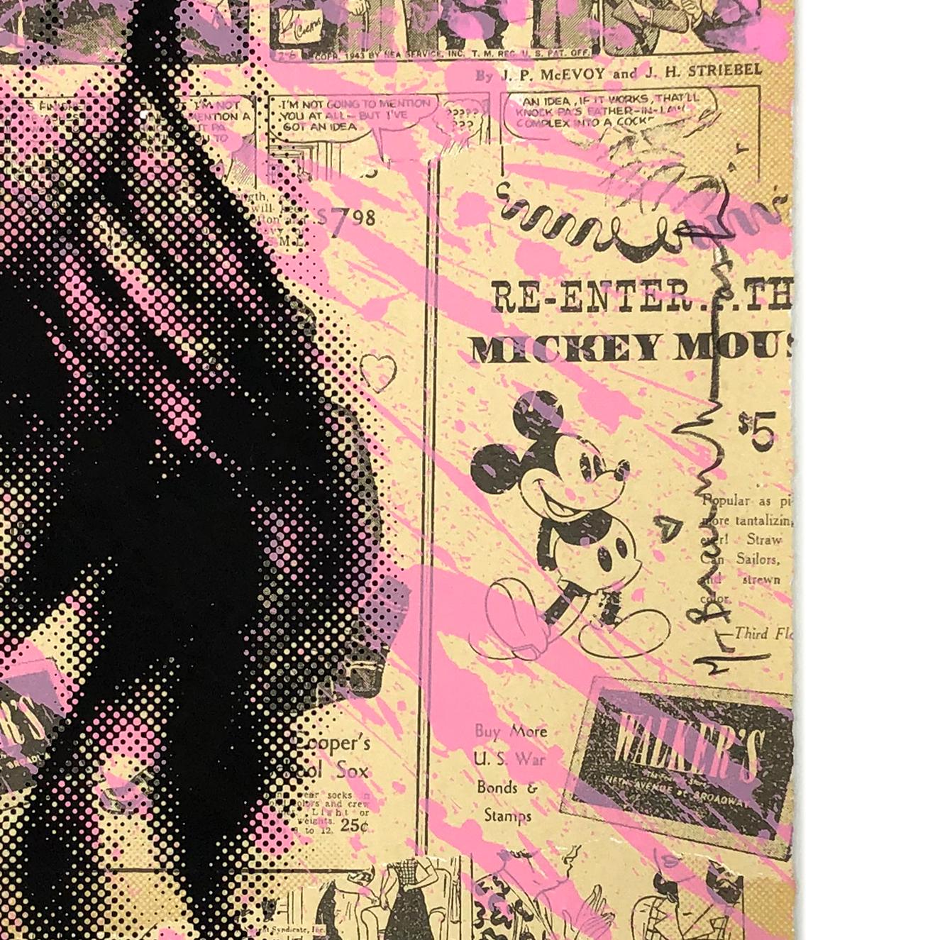 Cover Girl - Kate Moss (framed hand signed screen print) - Print by Mr. Brainwash