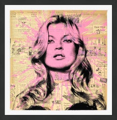 Cover Girl - Kate Moss (framed hand signed screen print)