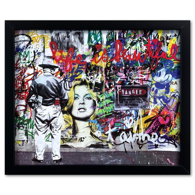 Custom Framed Plate Signed Offset Lithograph - Mixed Media Art by Mr. Brainwash