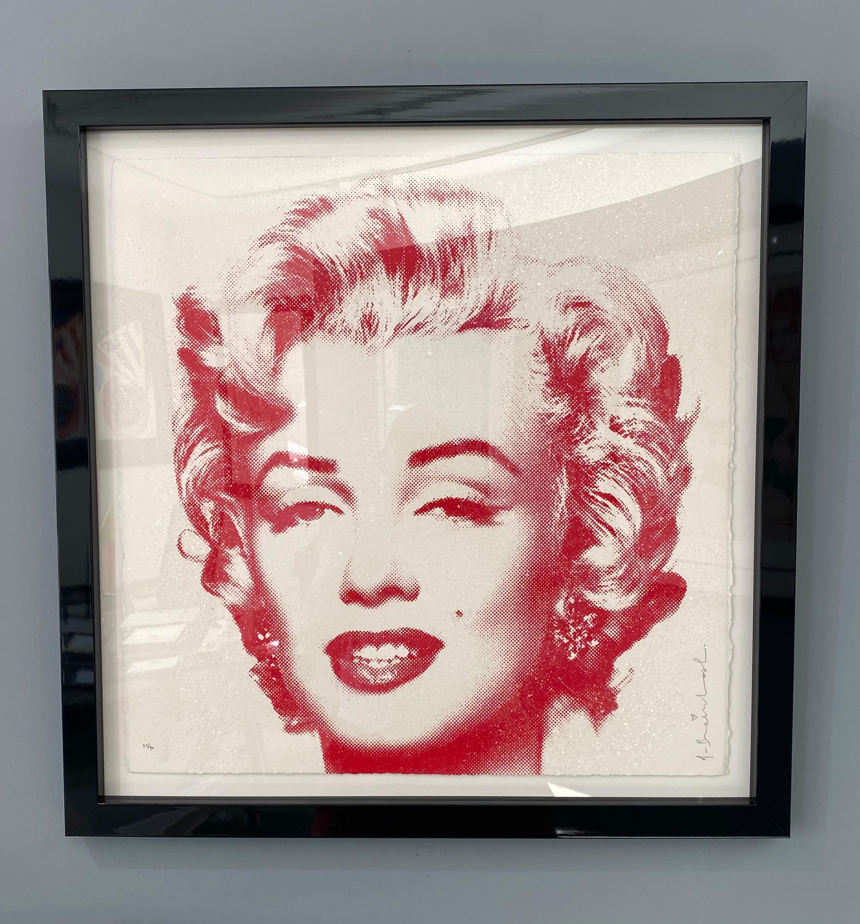 Marilyn Monroe, Diamond Girl Red - Print by Mr. Brainwash