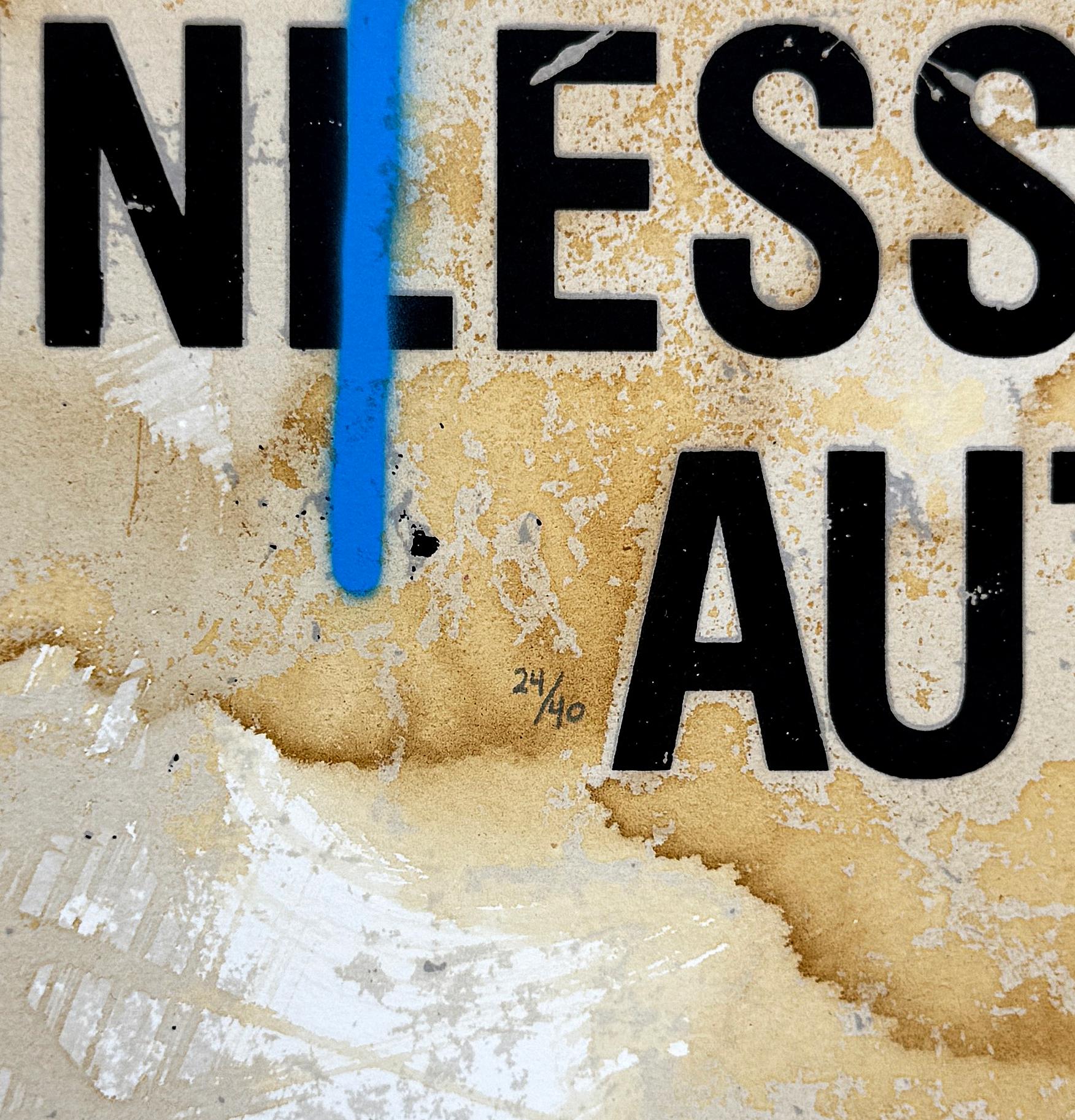 Dream (rare sérigraphie encadrée et finie à la main) - Art urbain Print par Mr. Brainwash